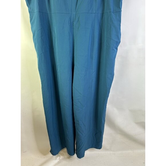 New Lane Bryant Sleevless Wide Leg Jumpsuit Pant Suit Blue - Picture 4 of 7
